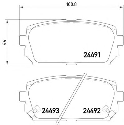 Тормозные колодки MINTEX MDB2866