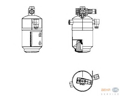 Осушитель кондиционера HELLA 8FT 351 195-181