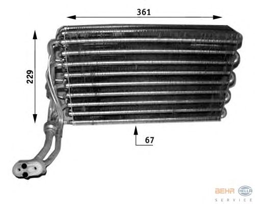 Испаритель кондиционера HELLA 8FV 351 210-741