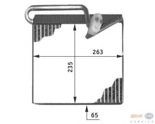 Испаритель кондиционера HELLA 8FV 351 211-241
