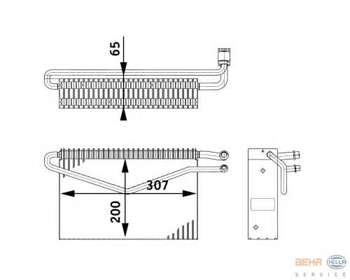 Испаритель кондиционера HELLA 8FV 351 211-761