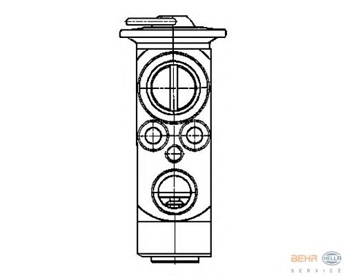 Расширительный клапан, кондиционер HELLA 8UW 351 239-361