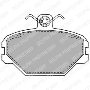 Тормозные колодки DELPHI LP1444