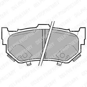 Тормозные колодки DELPHI LP404