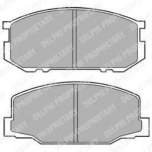 Тормозные колодки DELPHI LP456