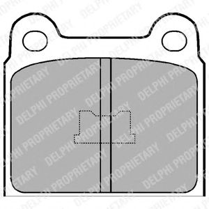 Тормозные колодки DELPHI LP76