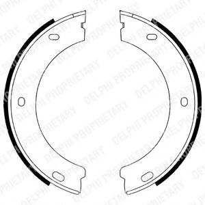 Тормозные колодки ручника DELPHI LS1597