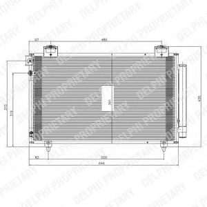 Радиатор кондиционера DELPHI TSP0225570