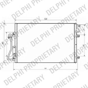 Радиатор кондиционера DELPHI TSP0225635