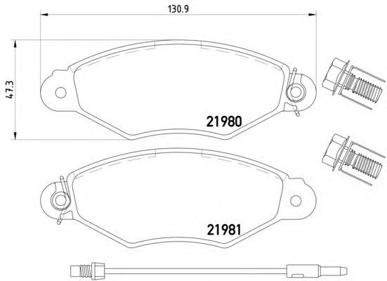 Тормозные колодки HELLA 8DB 355 019-301