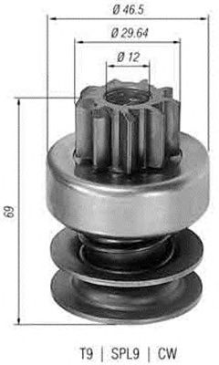 Бендикс стартера MAGNETI MARELLI 940113020135