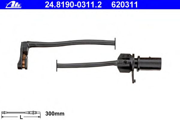 Датчик износа колодок ATE 24.8190-0311.2