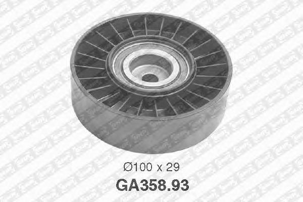 Направляющий / паразитный ролик поликлинового ремня SNR GA358.93