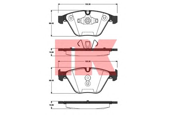 Тормозные колодки NK 221539