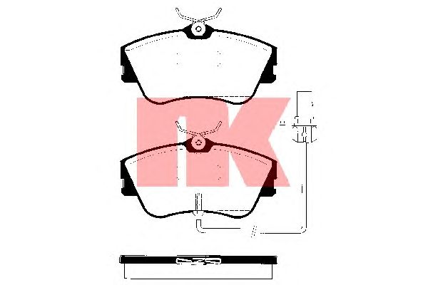 Тормозные колодки NK 224751