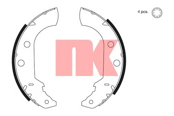 Тормозные колодки NK 2799489