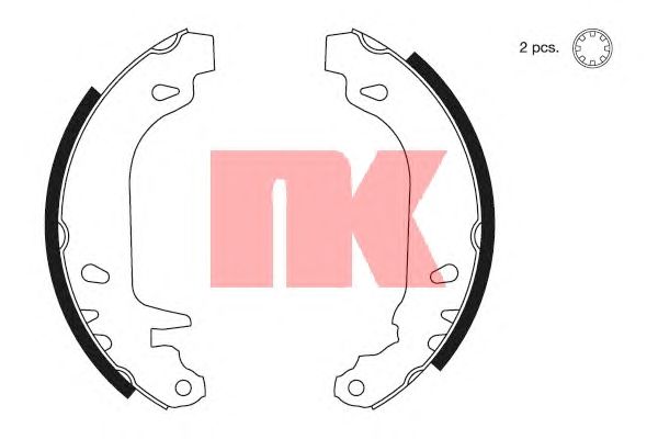 Тормозные колодки NK 2799545