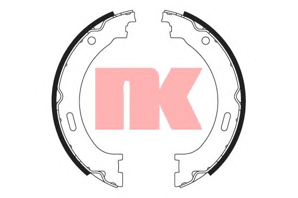 Тормозные колодки ручника NK 2793805