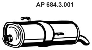 Глушитель EBERSPACHER 684.3.001