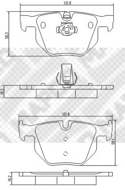 Тормозные колодки MAPCO 6719