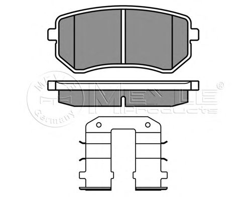 Тормозные колодки MEYLE 025 242 7614/W