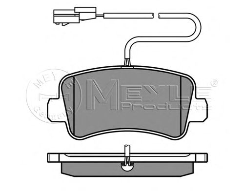 Тормозные колодки MEYLE 025 251 1218/W