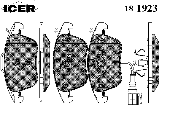 Тормозные колодки ICER 181923