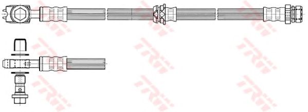 Тормозной шланг TRW PHD560