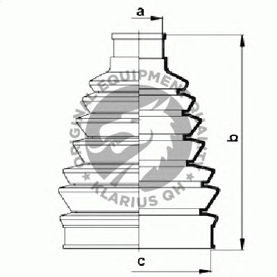 Комплект пыльника ШРУСа QH International QJB747