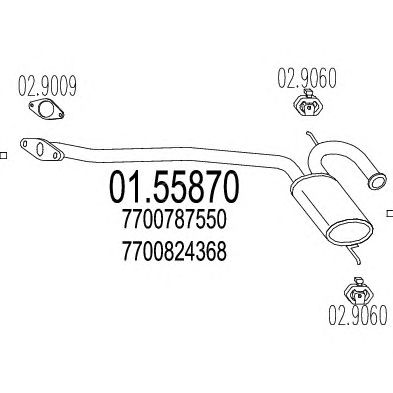 Резонатор MTS 01.55870