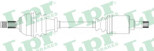 Приводной вал LPR DS16080