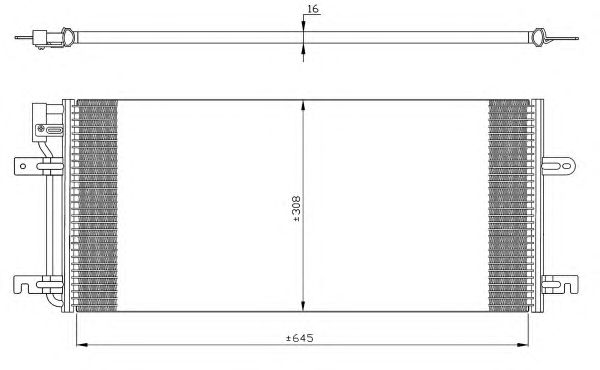 Радиатор кондиционера NRF 35316
