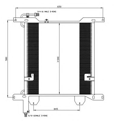 Радиатор кондиционера NRF 35837