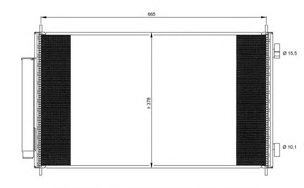 Радиатор кондиционера NRF 35864