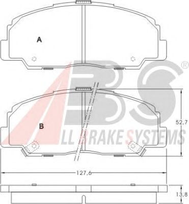 Тормозные колодки A.B.S. 36736