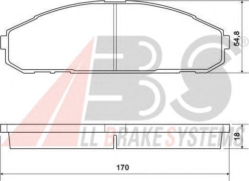 Тормозные колодки A.B.S. 36953