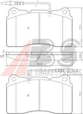 Тормозные колодки A.B.S. 37271