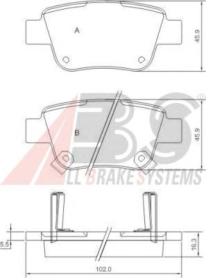 Тормозные колодки A.B.S. 37401
