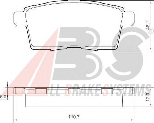 Тормозные колодки A.B.S. 37644