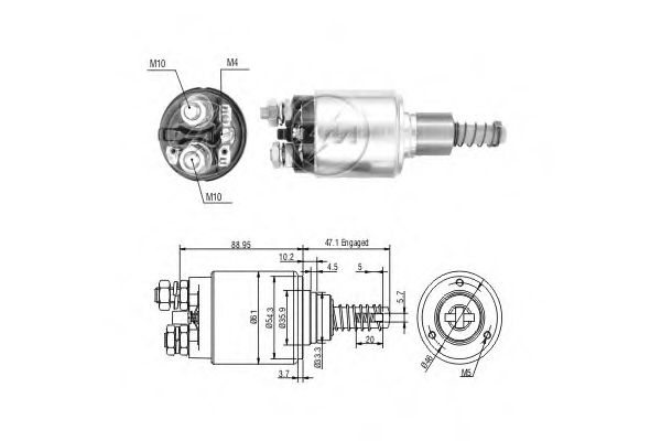Втягивающее реле ERA ZM736