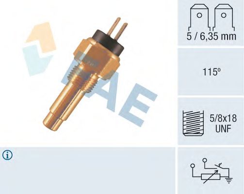 Датчик температуры охлаждающей жидкости FAE 34480