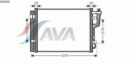 Радиатор кондиционера AVA QUALITY COOLING HY5189