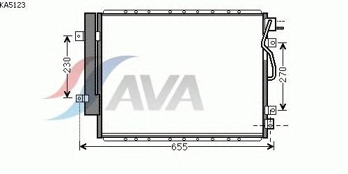 Радиатор кондиционера AVA QUALITY COOLING KA5123