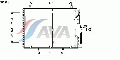 Радиатор кондиционера AVA QUALITY COOLING MS5169