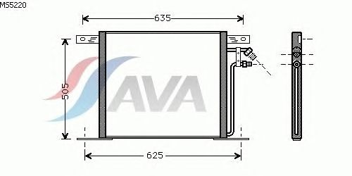 Радиатор кондиционера AVA QUALITY COOLING MS5220