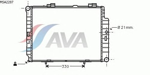 Радиатор, охлаждение двигателя AVA QUALITY COOLING MSA2287