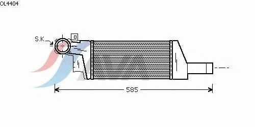 Интеркулер AVA QUALITY COOLING OL4404