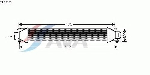 Интеркулер AVA QUALITY COOLING OL4422
