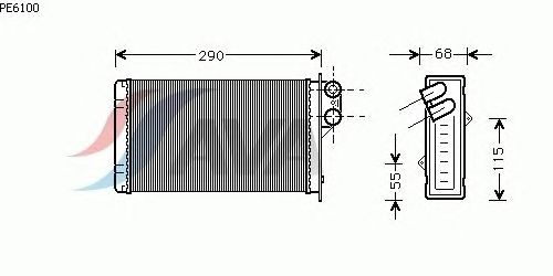 Радіатор опалення AVA QUALITY COOLING PE6100