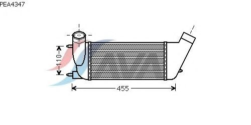 Интеркулер AVA QUALITY COOLING PEA4347